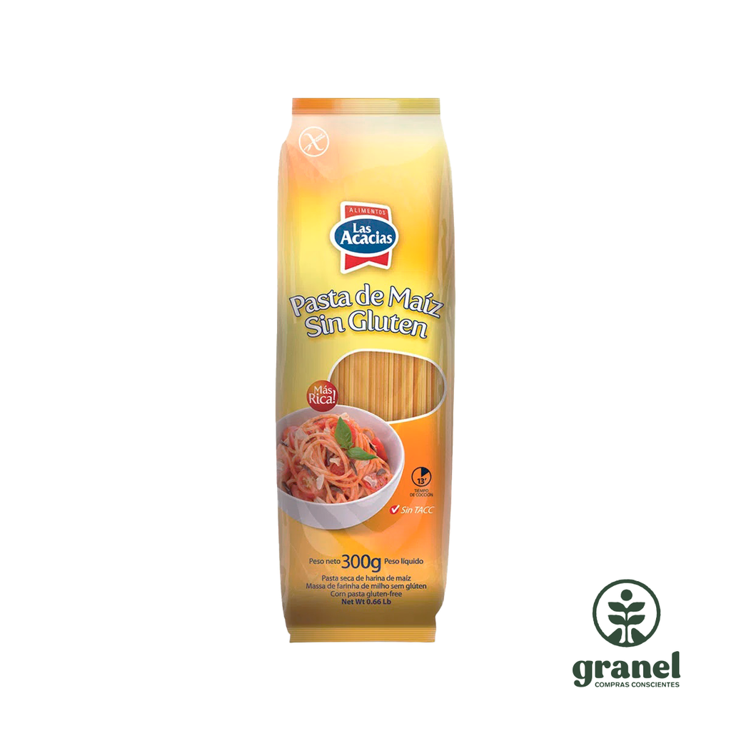[5905] Fideos de maíz spaghetti sin gluten Las Acacias 300g