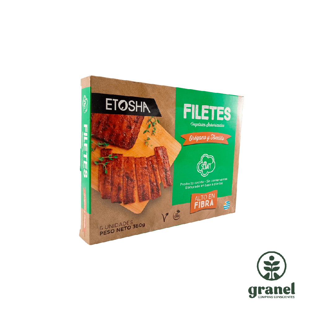 [5920] Filete de seitan saborizado orégano y tomillo Etosha congelado 6 unidades